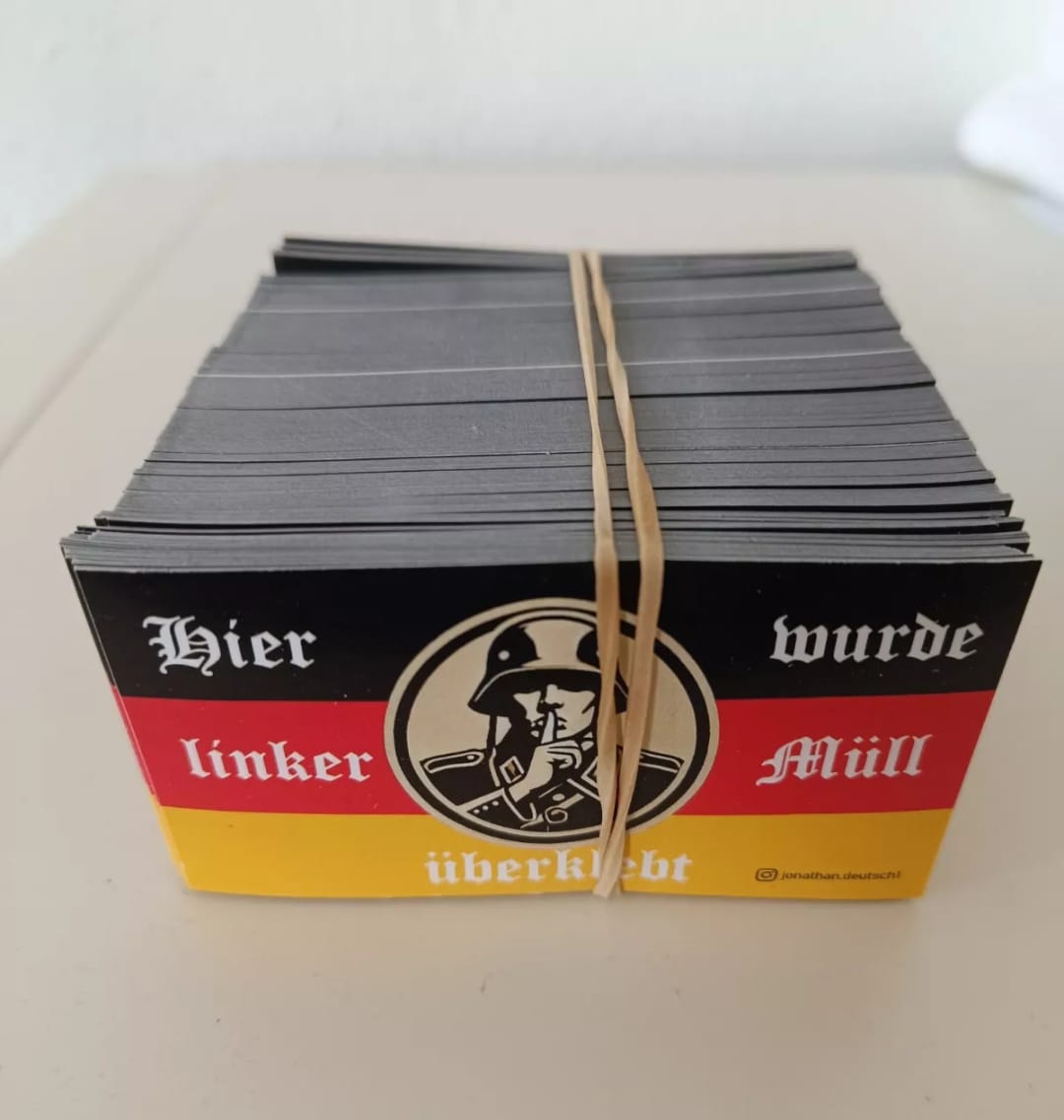 50-1000 Linker Müll Aufkleber Sticker