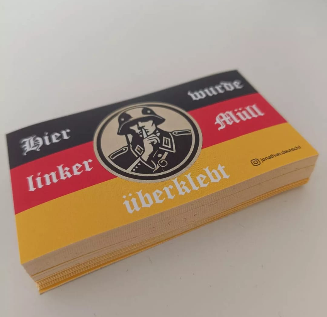 50-1000 Linker Müll Aufkleber Sticker