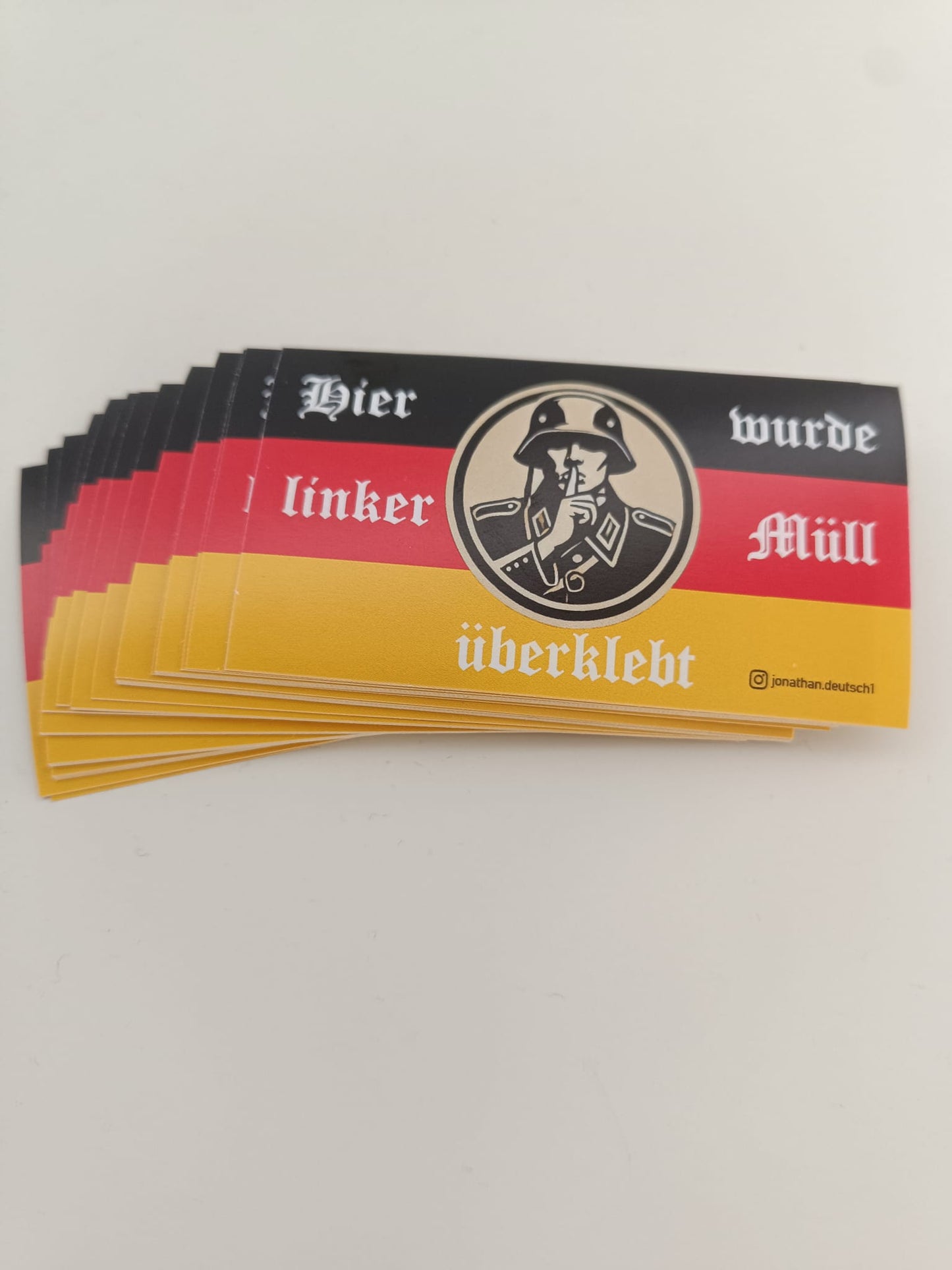 50-1000 Linker Müll Aufkleber Sticker